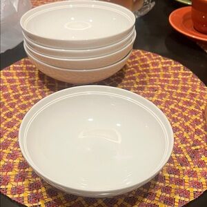 Lenox White Ceramic Serving Bowls - Set of 6
